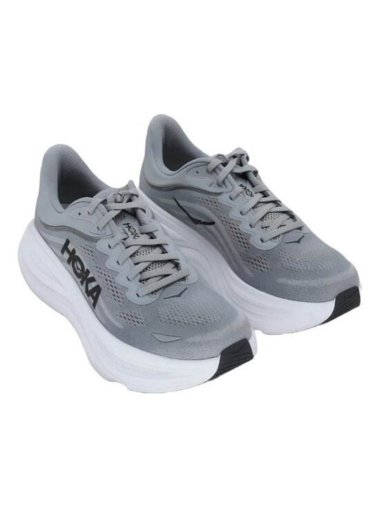 Hoka Mens Bondi 9 Running Sneaker Galactic Grey Stellar Gray Size 10M